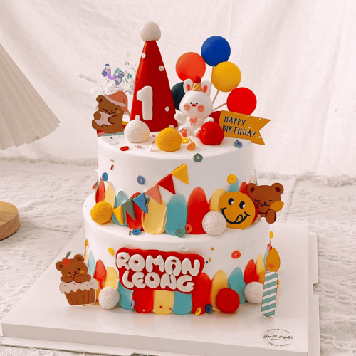 2 Tier - Colourful Sunshine 6" + 8" 2 Tier - Colourful Sunshine 6" + 8"